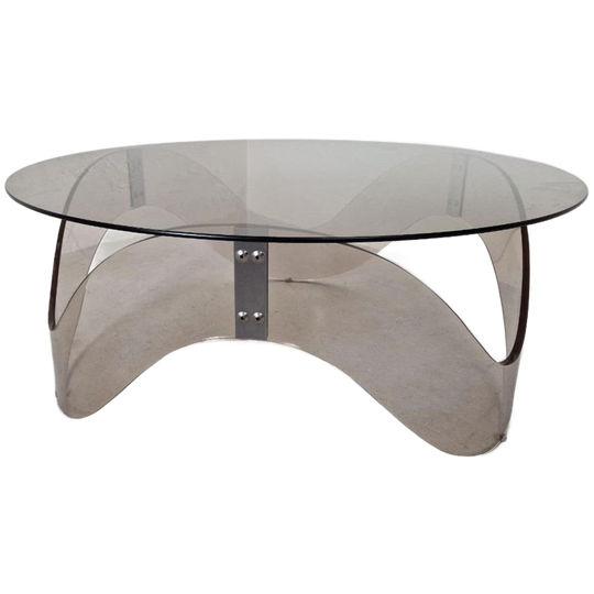 Space Age Salontafel Van Perspex En Glas 1