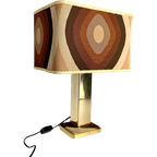 Gold Plated Table Lamp, 1970'S thumbnail 1