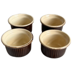 Set Van 4 Vintage Ramequins / Oven Schaaltjes thumbnail 1