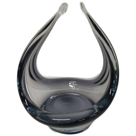 Licht Paars Design Glazen Schaaltje Asymmetrische Vorm 1