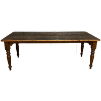 Franse Boeren Eettafel. L 210cm. Oud Grenen. 6-8 Persoons.