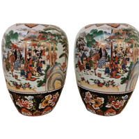 Hand Geschilderde Set Vintage Oosterse Vazen. Set Prijs