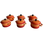 Vintage Braadpannetjes 6 Stuks thumbnail 1