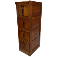 Antieke Oude Eiken Notariskast Eye Catcher Ladekast Jaren 30