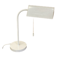 Vintage Bankamp Leuchten Bureaulamp Wit Metaal