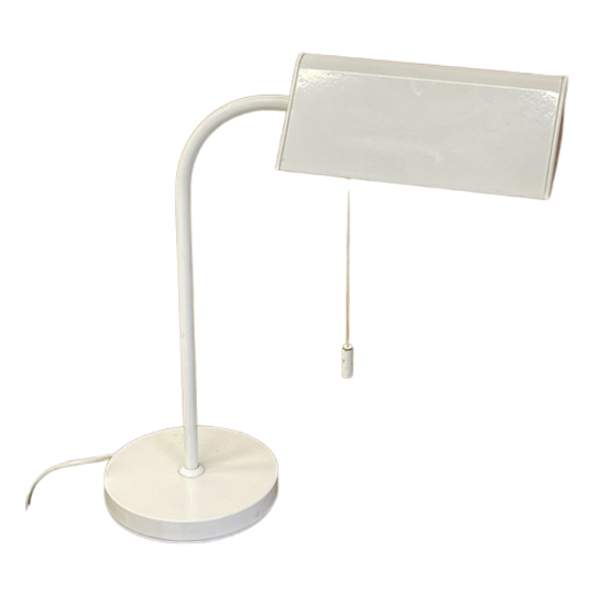 Vintage Bankamp Leuchten Bureaulamp Wit Metaal 1