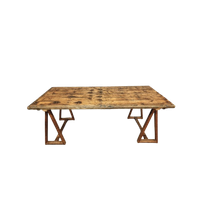 Antieke Tafel Schragentafel Tuintafel 90 X 208 Cm