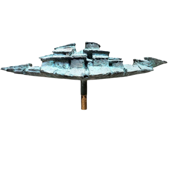 Italian Bronze Sculpture / Abstract Village 1