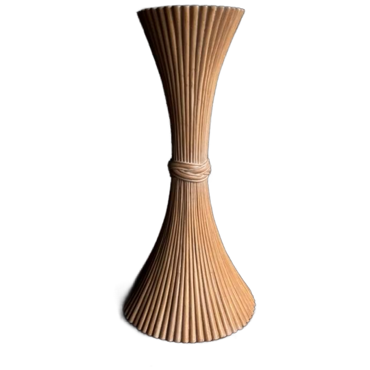 Rotan Bamboe Diabolo Zuil Mcguire Mid Century Vintage 1