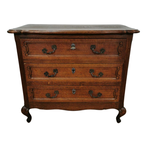 Vintage Queen Ann Ladekastje, Commode Dressoir Ladekast Badkamermeubel 117