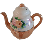 Zweedse Theepot Met Glans Glazuur En Bloemmotief thumbnail 1