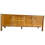 Vintage Houten Dressoir /buffetkast / Lange Kast thumbnail 1