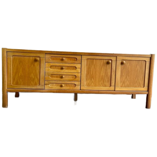 Vintage Houten Dressoir /Buffetkast / Lange Kast 1