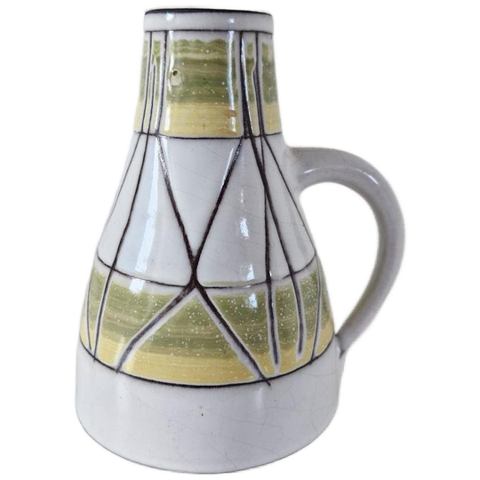 Jaren 50 Keramiek Vaasje Fifties Pastel Oorvaas Vintage 1