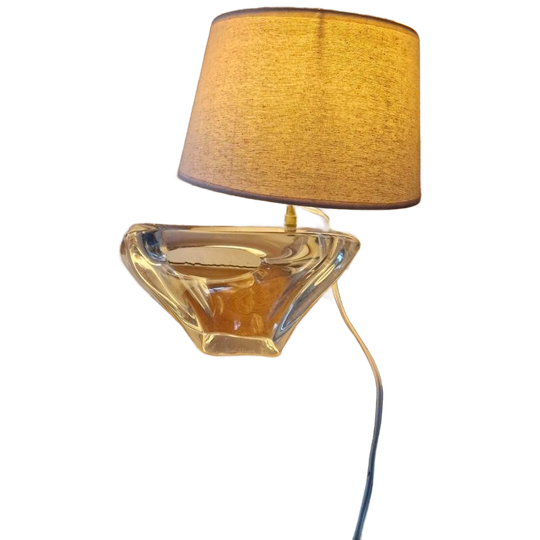 Vintage Tafel Lamp Kristal Daum Zeilboot Vintage Tafel Lamp 1