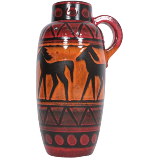 Xl Scheurich Floor Vase 420-54, 1970s 1