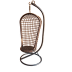 Rotan Egg Chair Met Metalen Voet, Hang Stoel, Vintage thumbnail 1