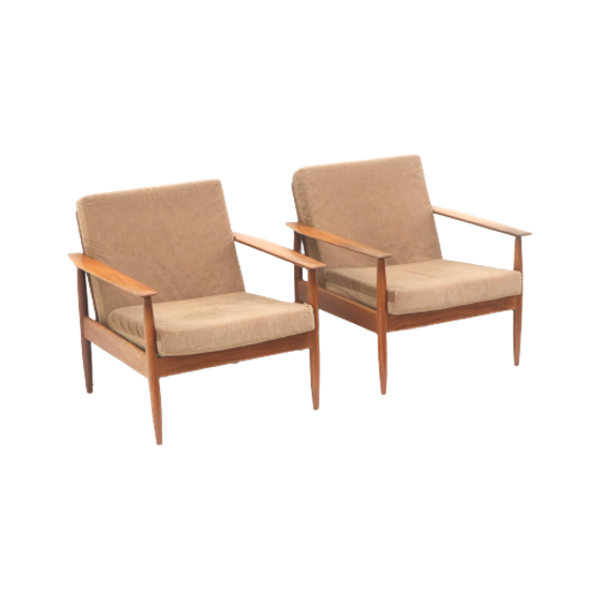 Set Van 2 Vintage Deens Design Fauteuils Uit De Jaren ’60 1