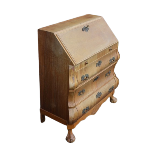 Barok Klep Secretaire Met Opknapwerk 1