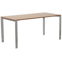 Ahrend 700 Bureau, Ahorn Blad, 160 X 80 Cm, Hoogte Instelbaar Onderstel, Grijze Voetjes