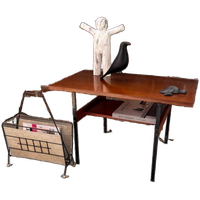 Vintage Houten Bijzettafel, Tafel, Audiomeubel