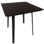 Tafel Woody - Black Noir - L70 X W70 X H4 - Jacques - Set/4 Poten thumbnail 1
