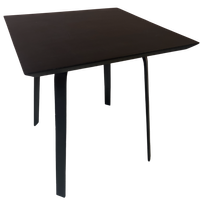 Tafel Woody - Black Noir - L70 X W70 X H4 - Jacques - Set/4 Poten