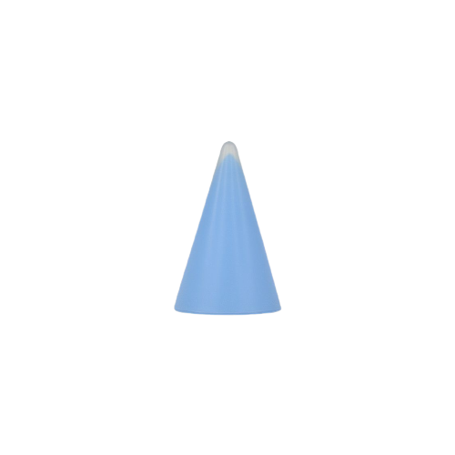 Xl Tafellamp 'Teepee' In Blauw Glas Door Sce, Jaren '90