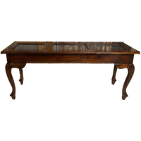 Oude Toonbank, Vitrine-tafel, Sidetable, Pronktafel. L 180cm