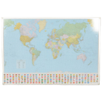 Officenow Wereldkaart, 142 X 98 Cm thumbnail 1