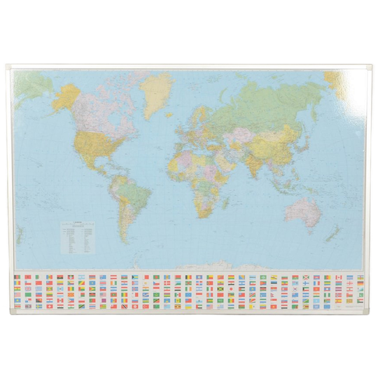 Officenow Wereldkaart, 142 X 98 Cm 1