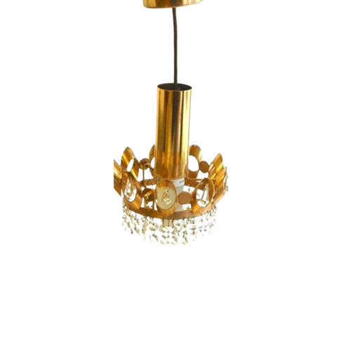 Vintage Lamp Hanglamp Jaren 60 Kleine Kroonluchter Palwa