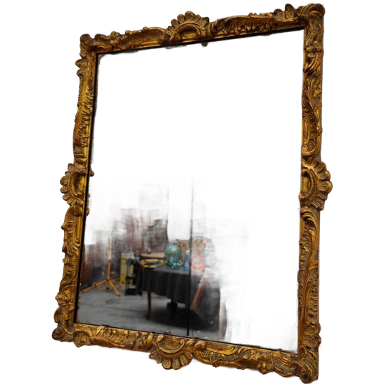 Antieke Goudkleurige Regency Barok Rococo Spiegel Schouwspiegel 106 1