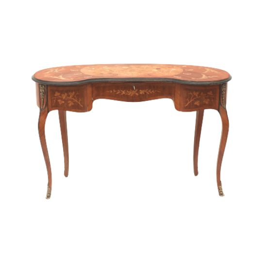 Louis Xv Niervormig Dressoir / Sidetable In De Stijl Van Jean François Oeben Uit De 19de Eeuw 1