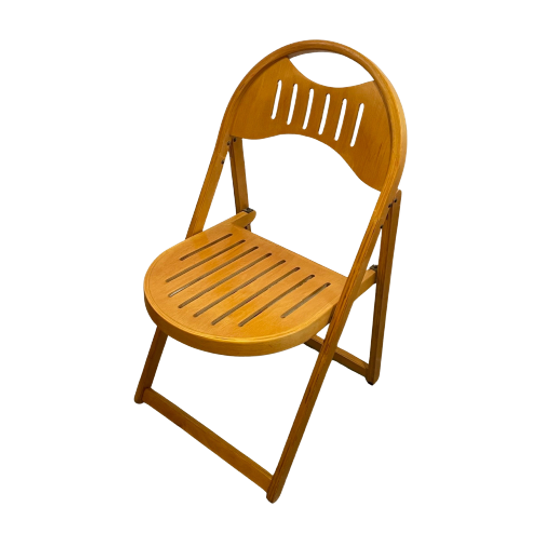 Otk - Folding Chair With Rare Seating - Made From Plywood 1