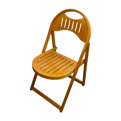 Otk - Folding Chair With Rare Seating - Made From Plywood