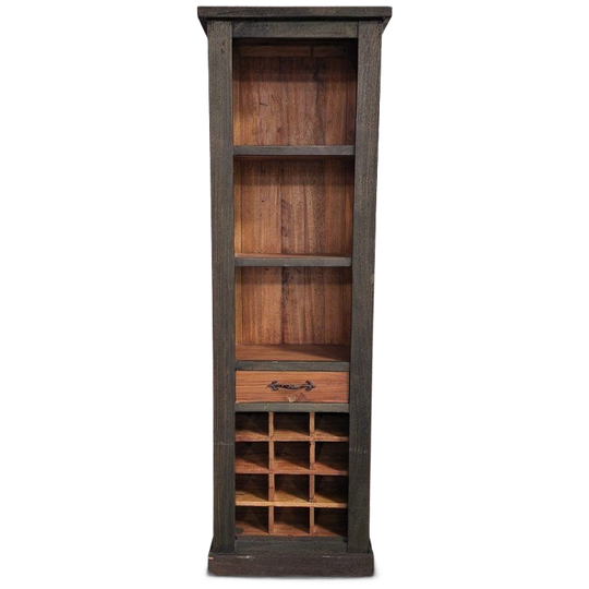 Houten Wijnkast Met Opbergruimte 1