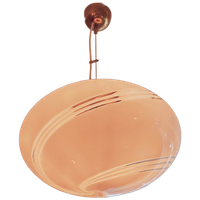 Oval Hanging Pendant Light - Murano Glass
