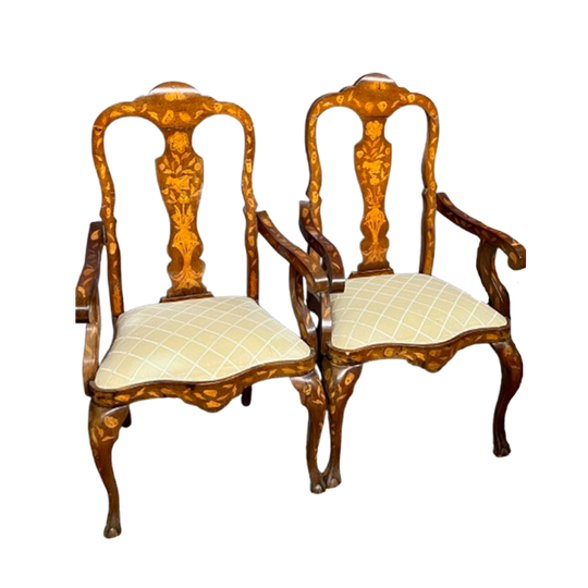Set Van Twee Fauteuils En Zes Stoelen. 1