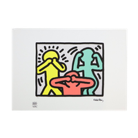 Offset Litho Naar Keith Haring See No Hear No Speak No Evil 89/150