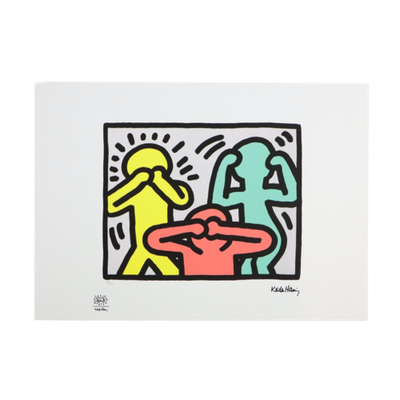 Offset Litho Naar Keith Haring See No Hear No Speak No Evil 89/150