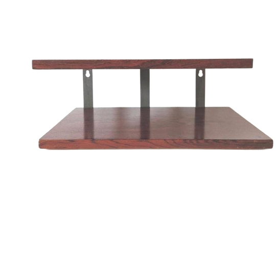 Vintage Wandplank Dubbele Wandplank Telefoon Kastje Retro 1