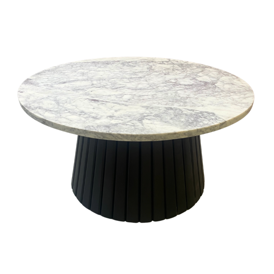 Salontafel Wit Marmer - Mary - Dia 70 X H 2 (3,2) Cm - Edgar - Poot 1