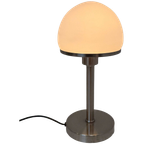 Bauhaus - Table Lamp With Opaline Glass - Attr. To Tecnolumen / Wagenfeld thumbnail 1