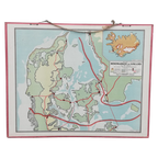 Kartonnen Schoolplaat Denemarken-ijsland thumbnail 1