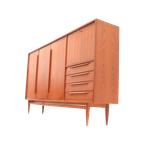 Vintage Highboard / Dressoir Van Heinrich Riestenpatt Gemaakt In De Jaren '60 thumbnail 1