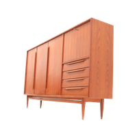 Vintage Highboard / Dressoir Van Heinrich Riestenpatt Gemaakt In De Jaren '60