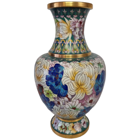 Vintage Cloisonné Vaas Pastel 1