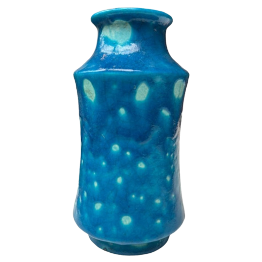Raoul Lachenal (1885-1956) - Turquoise Blauwe Geglazuurde Gebarsten Keramische V 1