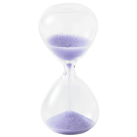 Polspotten | Zandloper Glass Lilac - Maat Xs 1